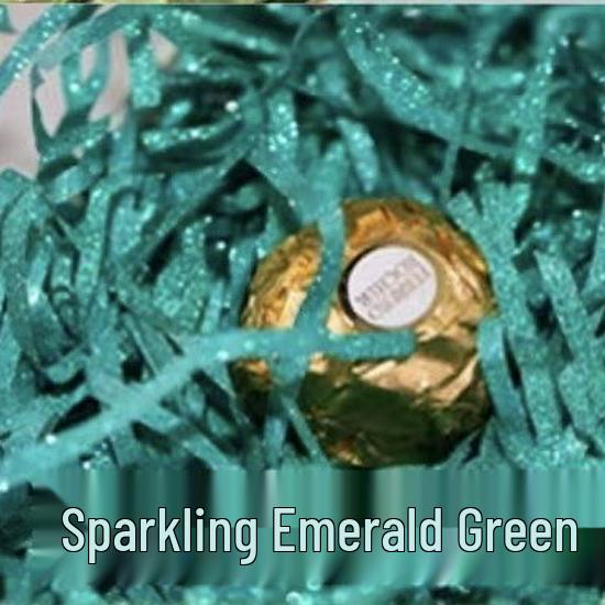 Raffia Paper Shred Gift Box Filler - Glitter Decorative Confetti for Party Favors