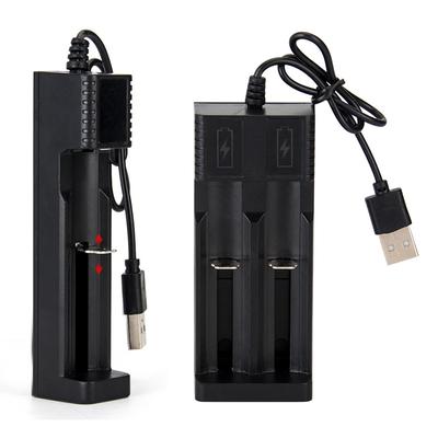 Зарядное устройство Smart 18650 с 1/2 слотами, универсальное зарядное устройство для литиевой батареи, USB-зарядное устройство