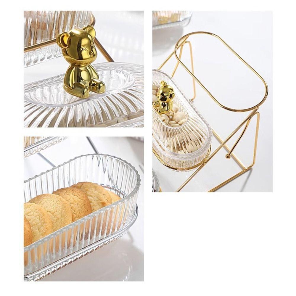 Transparent Fruit Tray Exquisite Storage Can Multipurpose Snack Storage Box Food