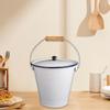 Enamel Bucket Ice Milk Enamelware for Garden Bridal Shower Family Gatherings