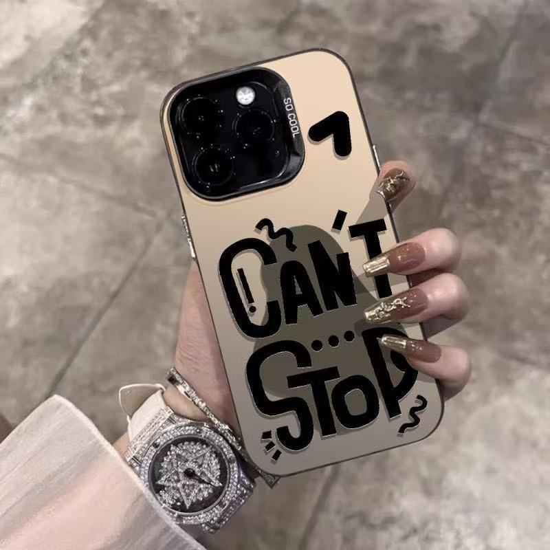 New European and American style iPhone 18 case, iPhone 18 Pro Max/15 drop-proof, iPhone 14 Pro/13 English graffiti