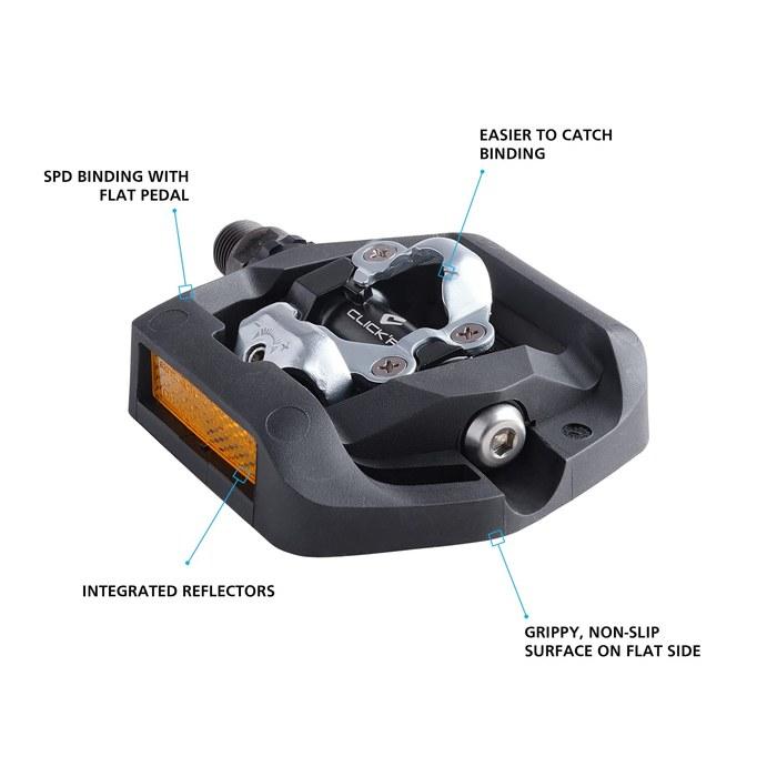 Педаль Shimano PD-T421 SPD с шипами SM-SH56, Черная