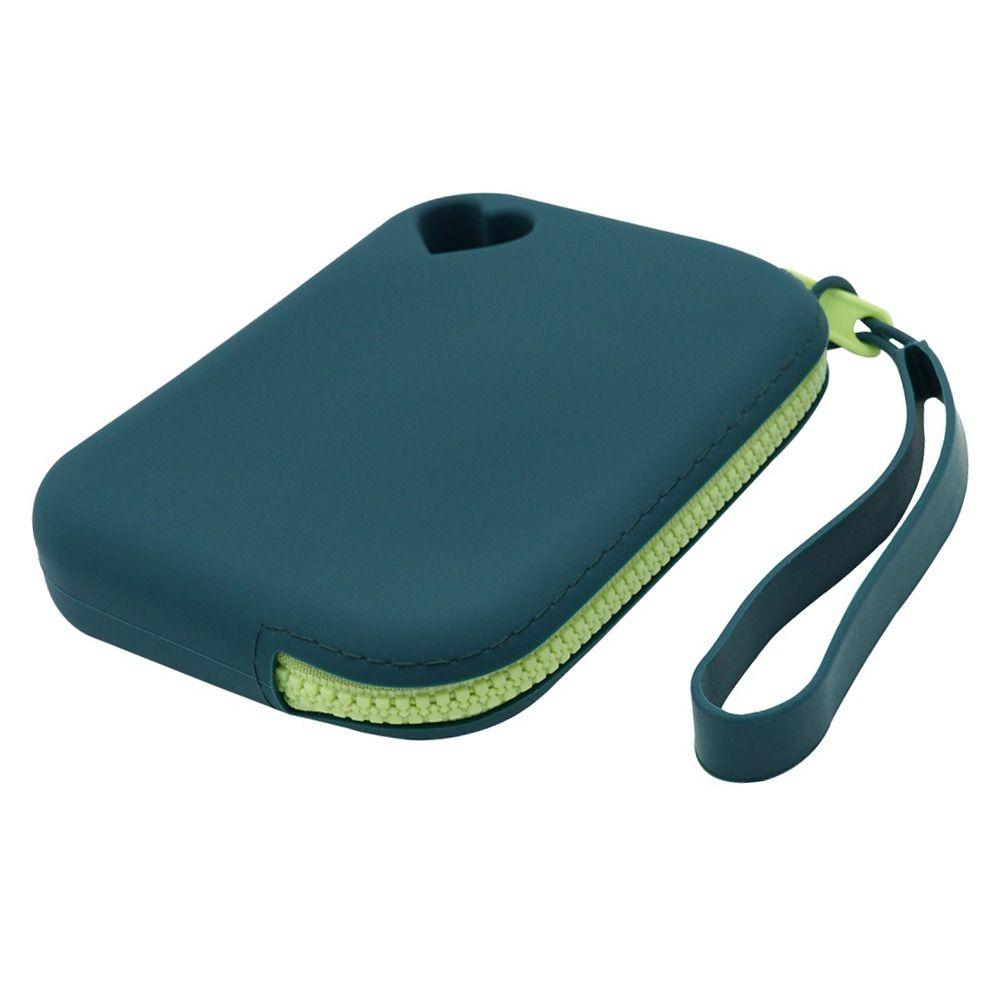 Large Capacity Silicone Storage Bag Silicone Data Cable Portable Key Card Bag Travel