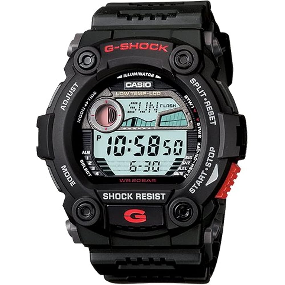 Casio G-Shock G-7900-1 Black Tide Graph Moon Data Men's Watch