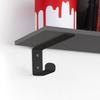 Supports pour étagères - Shelf - Acier - Noir - Capacité 10 kg - Design minimaliste
