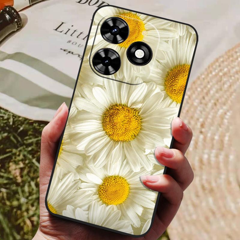 Для Infinix Hot 40 Чехол Hot40 Pro Роскошный Телефон Силиконовая Задняя Крышка Для Infinix Hot 40 Pro / hot 40i Чехлы Защитный Чехол Capas