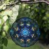 10 Inch Metal Wind Spinner Garden Decor with 360 Rotating Hook Vibrant Mandala Design for Outdoor Balcony Yard All Season Decoration