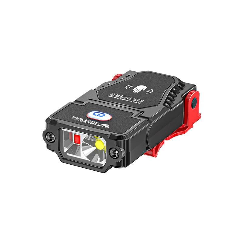 Сверхлегкий перезаряжаемый налобный фонарь с зажимом для крышки для ночной рыбалки