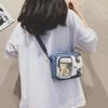 Kawaii Bag Girls Student Small Nylon Bag Mutipockets Transparent Crossbody Bags Women Shoulder Bag