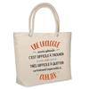 Sac De Plage - PLANETEE - Glacière Souple - Coton Beige - Imprimé En France - Grande Contenance