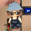 15cm BJD Doll Outfit Set Hat Overalls Brown Shoes Optional Glasses Nyota Tiny Moment Series