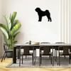 Plaque Murale Métallique Shar Pei – Silhouette de Chien, Décoration Murale Élégante, Наклейка на стену и Art en Fer pour Mur