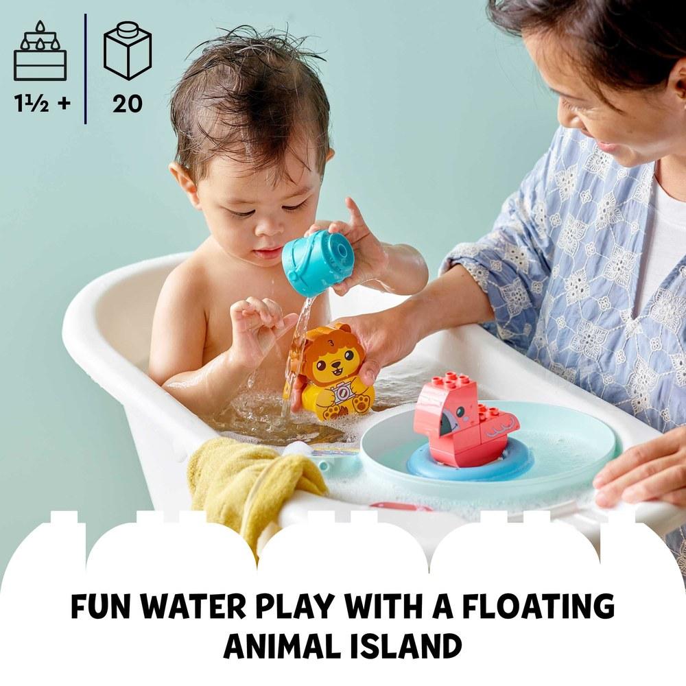 LEGO DUPLO Ванночка Игровой Остров Животных Конструктор 10966 Подарок для Малышей Детей Животные Мальчики Девочки от 1,5 лет