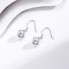 One-clar Hook Korean Version of Fashionable Geometric Ins Style Simple Versatile Earrings Zircon Stud Earrings