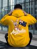 Australia Kangaroo Flag Men's Hoodie New Cool Street Style Printed Sweatshirt On the Back Free Style Tops for Autumn and Winter Cl