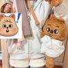 @*SKZOO K-pop Плюшевые игрушки, Волк Медведь Лисы Утка Мультяшные Милые Плюшевые Животные Куклы-рюкзаки, Большая Сумка-мессенджер, Декоративная Подушка, Подарок