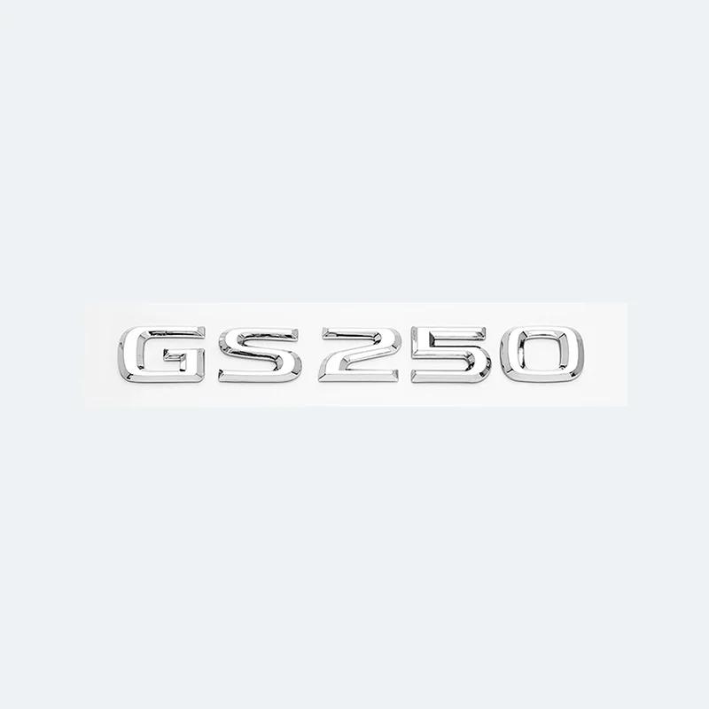 Chrome Black 3D Letters GS200t GS250 GS300 GS400 GS460 GS450h Emblem Car Trunk Logo Sticker Accessories For Lexus GS Series