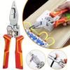 8-in-1 Multi-function Wire Stripper and Electrician's Meter Cable Cutter, Multi-purpose Wire Puller and Splitter