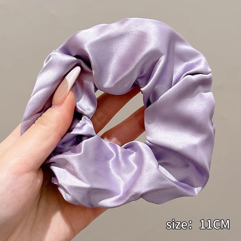 Extra Large Satin Scrunchie: Elegant Women's Hair Tie & Ponytail Holder