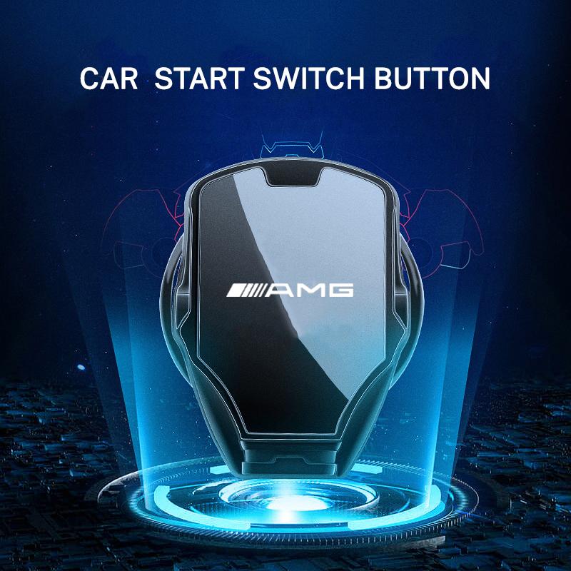 ULA5 High Quality Car Engine Start Stop Switch Button Cover Ignition Cover For Mercedes Benz A C Class AMG GLA CLA GLC W176 W221 W204