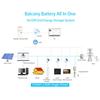 ASGOFT Germany Stock 3.8kwh 2.4kw Hybrid Balcony Solar Energy Storage System Balcony 51.2V 72ah Lithium Ion Battery for Home Use