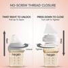 Hegen PCTO Press Close Twist Baby Feeding Bottle PPSU Slow Flow Teeto 150ml/5oz