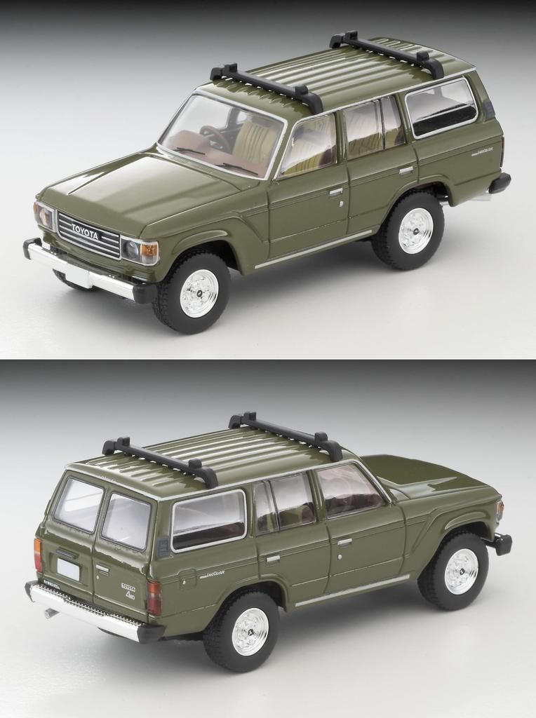 TOMYTEC Tomica Limited Vintage Neo Toyota Land Cruiser 60 Olive полный продукт с фигуркой 330882 1/64 LV-N279e Canoe,