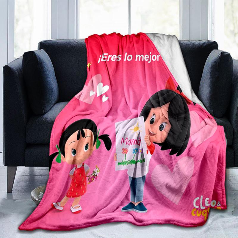 Cleo And Cuquin Blanket Suitable for Sofas, Beds, Offices, And Camping - Perfect Gift for Halloween Christmas