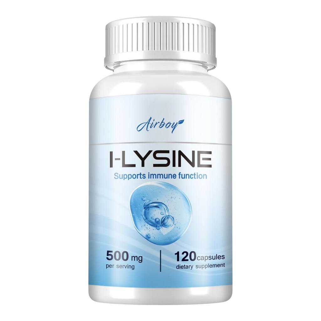 L-Lysine Capsules 500mg-Support Healthy Connective Tissue and Calcium Absorption