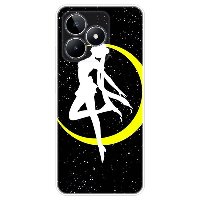 Для Realme C51 Корпус Окрашенная задняя крышка из ТПУ Мягкий силиконовый чехол Realme C51