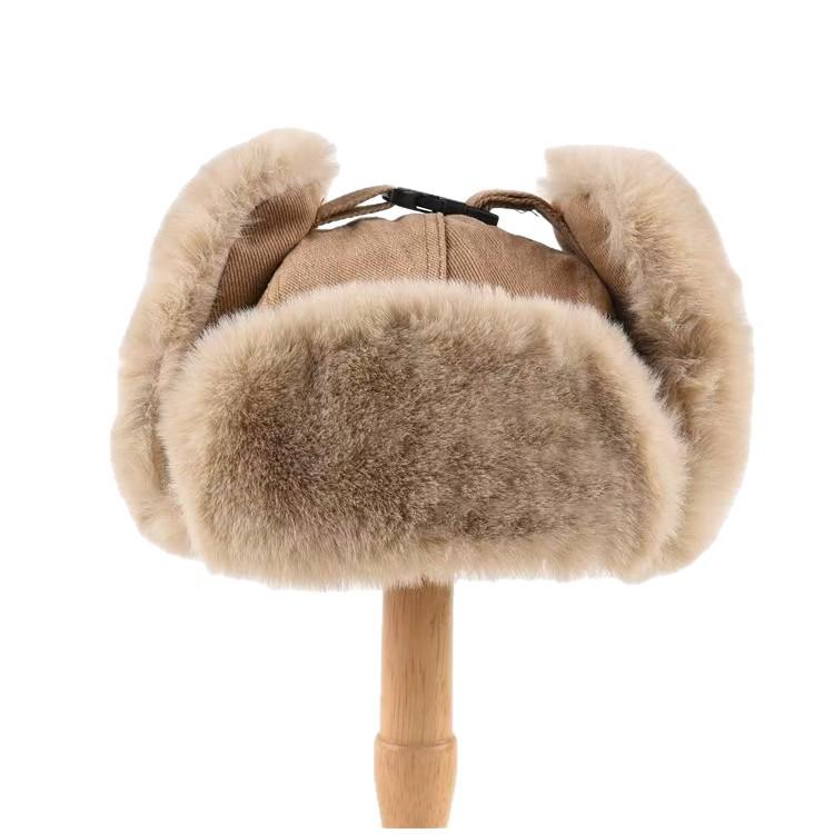 Унисекс Зимняя Утепленная Ветрозащитная Шапка-Ушанка с Плюшем