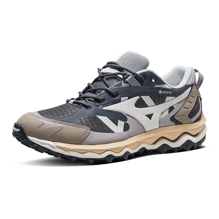 Mizuno Кроссовки Wave Mujin TL GORE-TEX Ebony Khaki Unisex, черные, безупречные, винтажные, цвета хаки D1GA237308