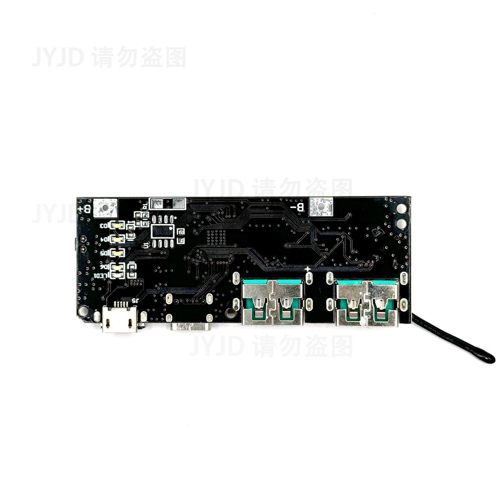 QC4.0 QC3.0 Светодиодный Двойной USB 5V 4.5A 22.5W Micro/Type-C USB Портативный Power Bank 18650 Зарядный Модуль Защита от Температуры