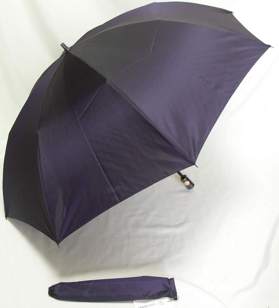 Maehara Koei Shoten Maehara Umbrella Folding Chambray Bronze Gold Colored Handle Men's