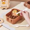 Capybara Meal Boxes Grid Crisper Cute Lunch Box  for Outdoor Picnic School