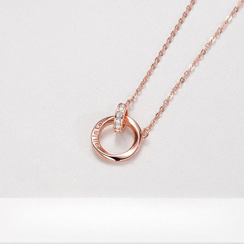 Кольцо с пряжкой в виде буквы «Мебиус» с бриллиантовой геометрией и ожерельем «Темперамент» в подарок лучшим друзьям