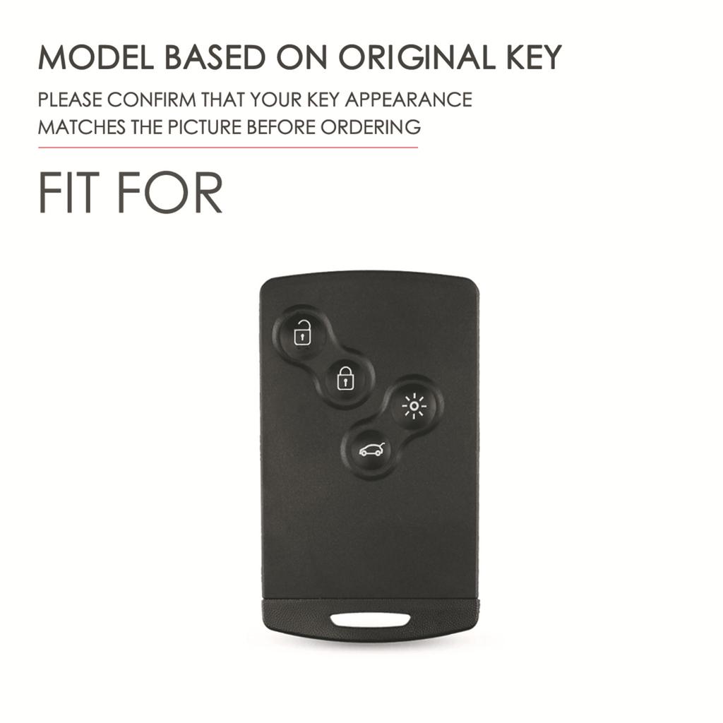 Кожаный чехол для автомобильного ключа Renault Megane 2 3 Clio Scenic Duster Kaptur Captur Logan Laguna Zoe Koleos Danilo Nema Fluence