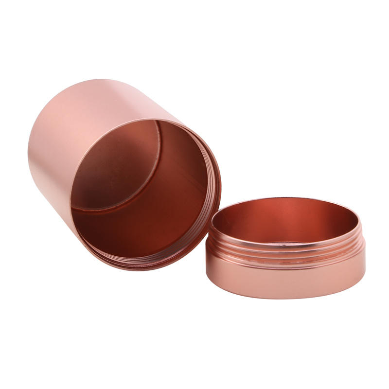 Алюминиевая банка для хранения трав, герметичная, непроницаемая для запаха, из нержавеющей стали, контейнер для чая, коробка