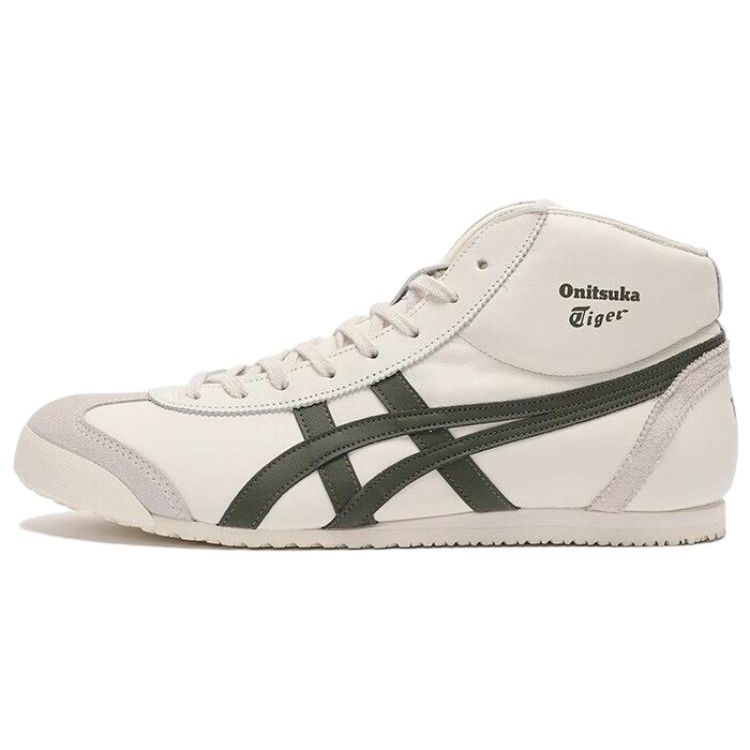 ONITSUKA TIGER Mexico Mid Runner Sports Classic Cushioning Slip Resistant Durable Mid Top Lifestyle Casual Shoes Unisex Sneaker 1183B812-100