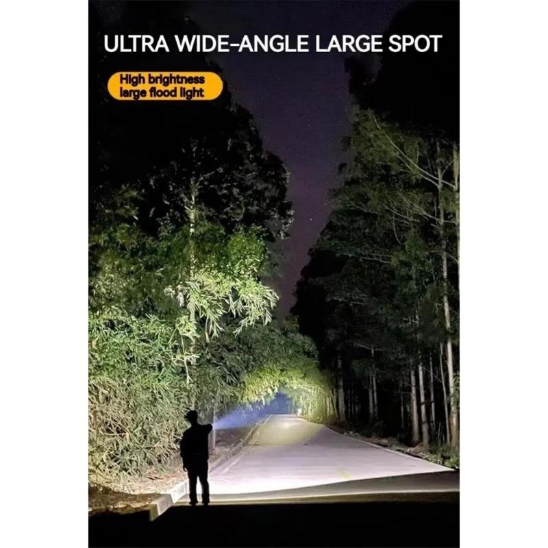 10000LM Белый лазерный фонарь TYPE-C перезаряжаемый военный тактический масштабируемый портативный светодиодный походный поисковый прожектор