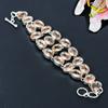 Morganite Gemstone Handmade 925 Sterling Silver Bracelet 7-8" KG-381