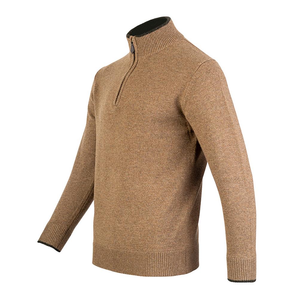 Мужской пуловер Jack Pyke Ashcombe из ягнячьей шерсти с молнией до середины груди
