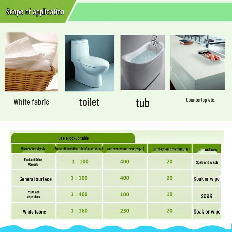 WuJie 84 Хлорный дезинфектант и отбеливатель, 4 кг