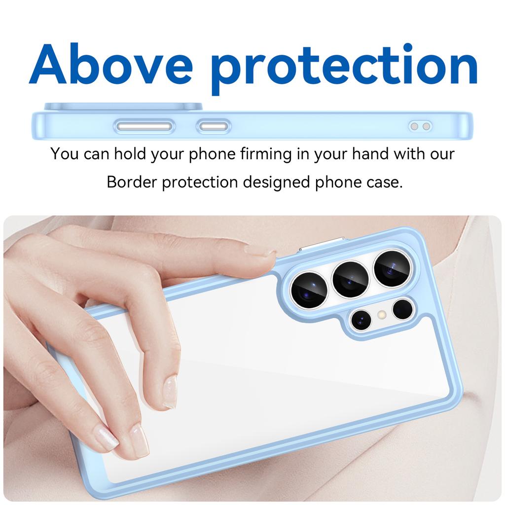 For Samsung Galaxy S26 Ultra Case TPU + Acrylic Protective Clear Phone Cover