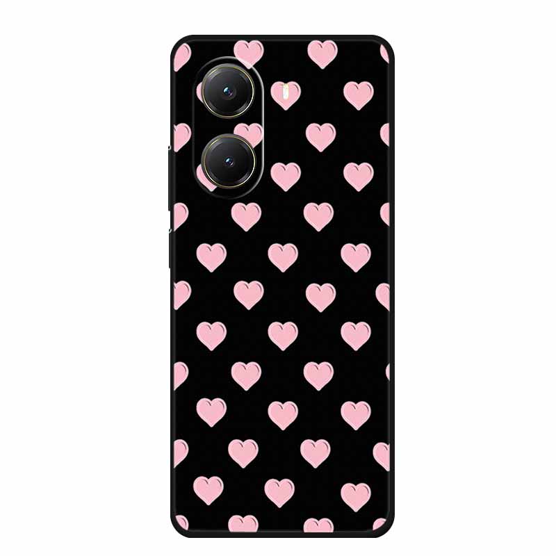 Чехол для Xiaomi POCO X7 Pro X7Pro 3D Рельефный Цветочный Черный Силиконовый Мягкий Задний Чехол-Крышка Для Redmi Turbo 4 Чехол Turbo4 Сумка