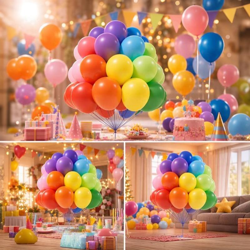 20Pcs Colorful Matte Latex Party Balloons Leak Resistant for Wedding Birthday Baby Shower Celebration Decor