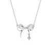 Butterfly Necklace Pendant Charming And Elegant Alloy Material White K Color