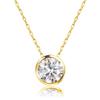 Necklace Diamond Yellow Gold K18YG PLATINUM Platinum Collection [Lara Christie] 0.3ct Lp51-0010-yg