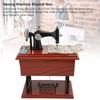 Sewing Machine Music Box Hand Crank Musical Box Vintage Sewing Machine Desk Decoration