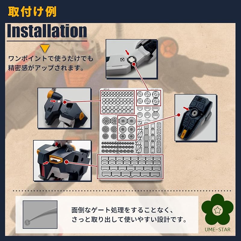 UME-STAR gunpla Детализация модифицированных деталей металлические детали травленые детали набор (Тип59 и Тип60)